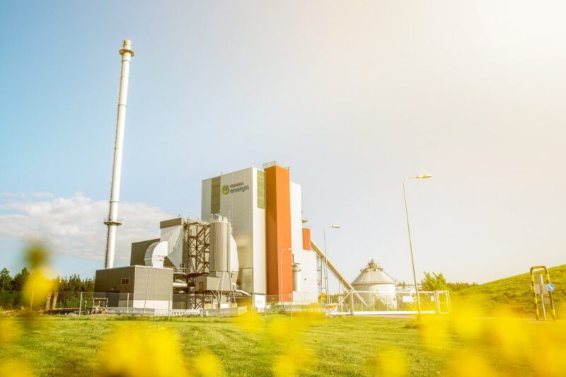 Keravan Energian biovoimalaitos kesällä