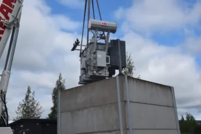 Uusi muuntaja Keravan Biovoimalaitoksella