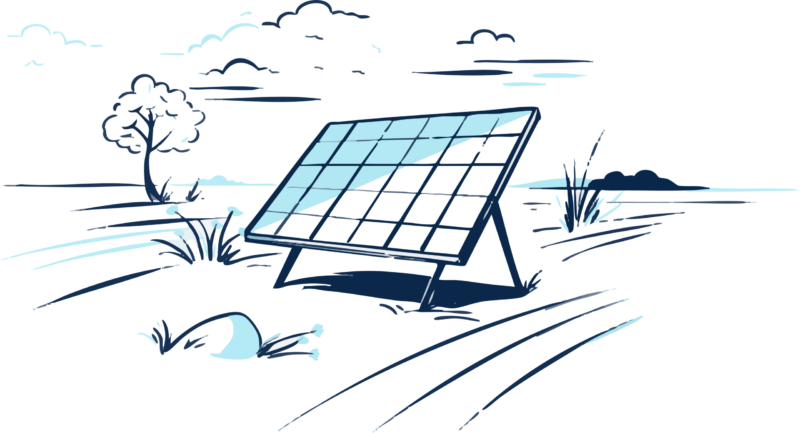 Illustration av solpanelen