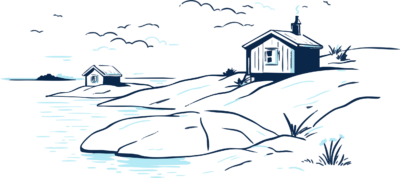 Kaapelivedot Sipoon saaristossa ovat usein merenpohjalla.