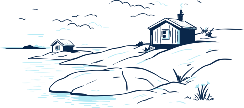 Kaapelivedot Sipoon saaristossa ovat usein merenpohjalla.