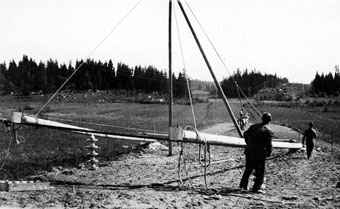 suurjännitepylvään nosto