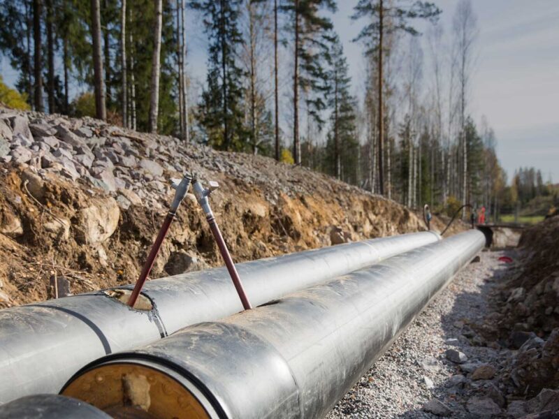 Kaukolämmön runkolinja Nikkilässä