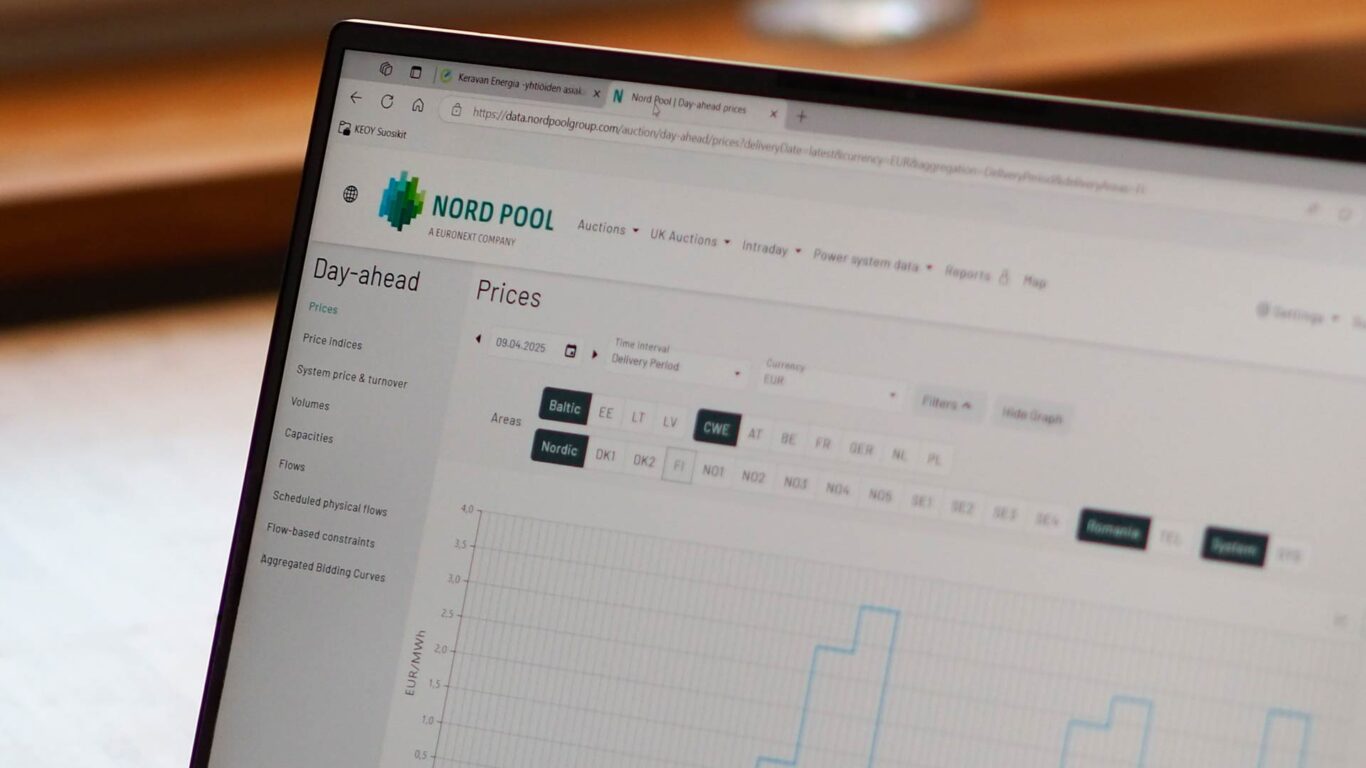 Varttitase eli 15 minuutin hinnoittelujaksot tulevat voimaan.