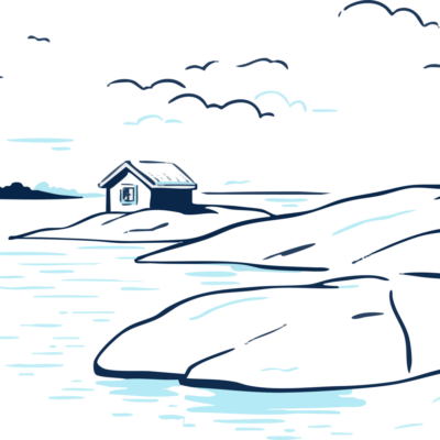 Kaapelivedot Sipoon saaristossa ovat usein merenpohjalla.